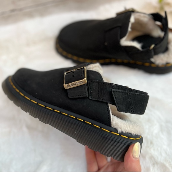 **SOLD NEW Womens Size 7 Dr. Martens Jorge II Fur Lined Slingback Platform Mules - Picture 7 of 12